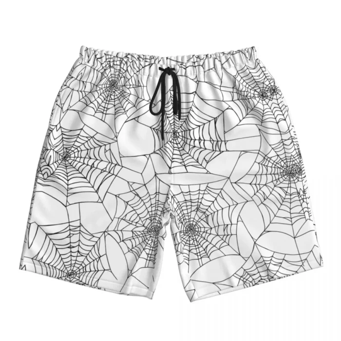 Spider Web Fashion Board Shorts Summer Cool Funny Hawaii Beach Shorts Men Running Surf Quick Dry Design Swimming Trunks - Image 4