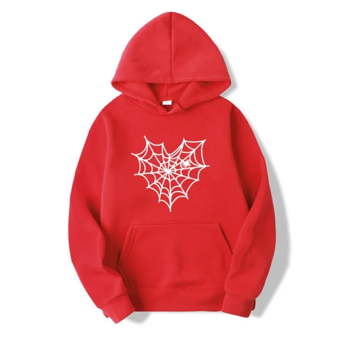 2024 Spring Spider Web Pattern Sp5der Hoodie Autumn - Image 5
