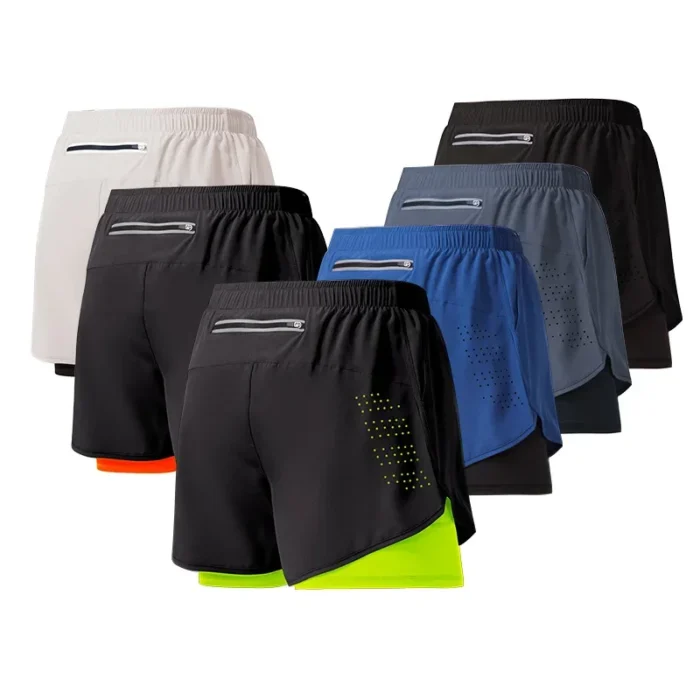 Spider Print 2 in 1 Running Sp5der Shorts - Image 5