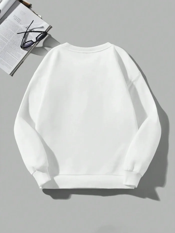 Spring Casual Women Sweatshirts Simple Spider Prints Hoodies Comfortable Fleece Soft Pullover Crewneck Loose Female Tops Clothes - Image 5