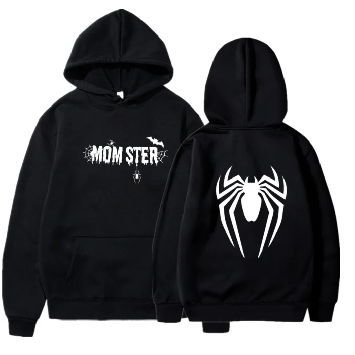 Mom Ster logo Sp5der Hoodie for Man's